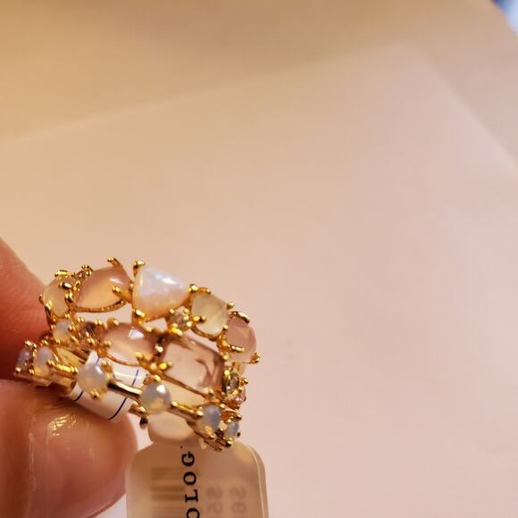 Anthropologie October Birthstone Stacked Rings Set October Size 7 New W/ tags - Picture 4 of 8